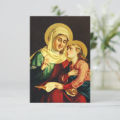 Sint Anna en de Maagd Maria Bedankkaart (Staand voorkant)