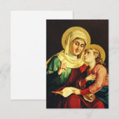 Sint Anna en de Maagd Maria Bedankkaart (Voorkant / Achterkant)
