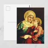 Sint Anna en de Maagd Maria Briefkaart (Voorkant / Achterkant)