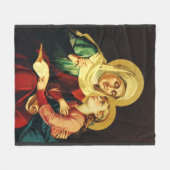 Sint Anna en de Maagd Maria Fleece Deken (Voorkant (Horizontaal))