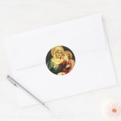 Sint Anna en de Maagd Maria Ronde Sticker (Envelop)