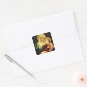 Sint Anna en de Maagd Maria Vierkante Sticker (Envelop)