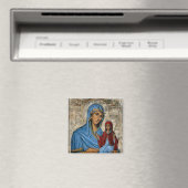 Sint-Anna en de Theotokos Orthodox Christelijk Ico Magneet (Insitu (Vaatwasser))
