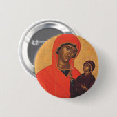 Sint Anna met de Maagd Maria Ronde Button 5,7 Cm (Voorkant /achterkant)