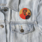 Sint Anna met de Maagd Maria Ronde Button 5,7 Cm (In situ)