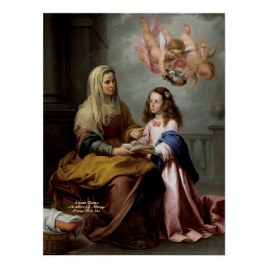 Sint Anna, Moeder van Maria Perfect Poster (Voorkant)