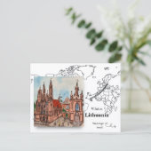Sint-Annakerk, Vilnius, Litouwen Briefkaart (Staand voorkant)