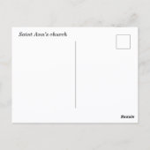 Sint-Annakerk, Vilnius, Litouwen Briefkaart (Achterkant)