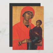 Sint Anne met de Maagd Maria Feestdagenkaart (Voorkant / Achterkant)