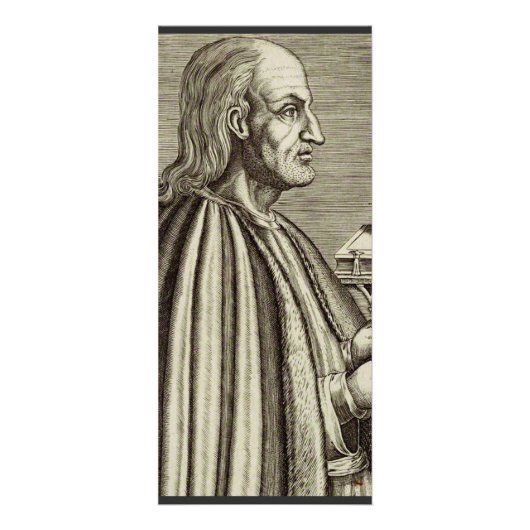 Sint Anselmus van Canterbury Doctor of the Church Reclamekaart (Voorkant)