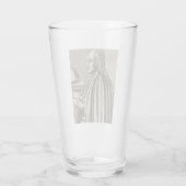 Sint-Anselmus van Canterbury Kerkleraar Glas (Achterkant)