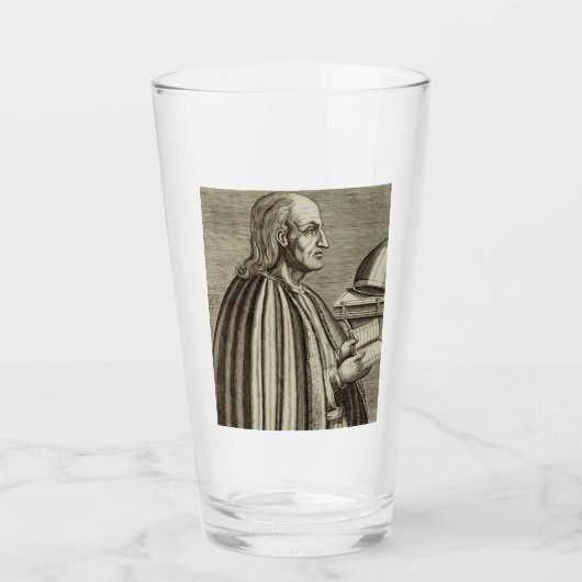 Sint-Anselmus van Canterbury Kerkleraar Glas (Voorkant)