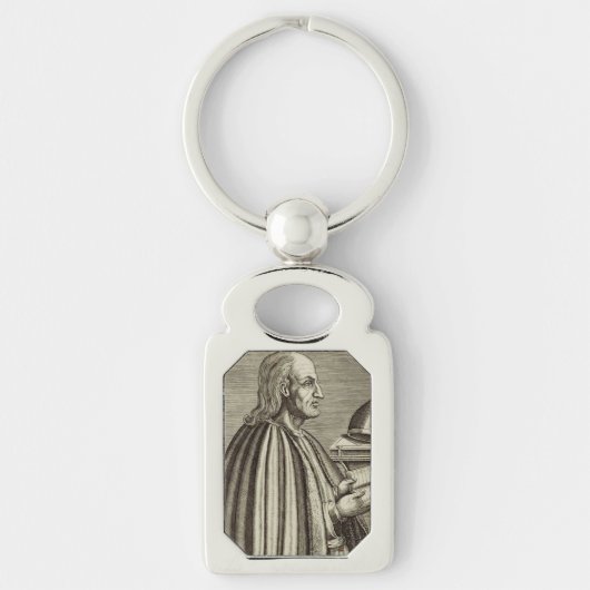 Sint-Anselmus van Canterbury Kerkleraar Sleutelhanger (Voorkant)