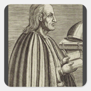 Sint-Anselmus van Canterbury Kerkleraar Vierkante Sticker