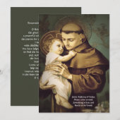 Sint Anthony Restauratie Gebed van Verloren Items Feestdagenkaart (Voorkant / Achterkant)