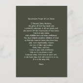 Sint Anthony Restauratie Gebed van Verloren Items Informatiekaartje (Achterkant)