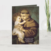 Sint Anthony Restauratie Gebed van Verloren Items Kaart (Voorkant)