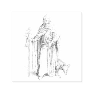 Sint-Anthony van Egypte, vader van alle monniken Zelfinktende Stempel