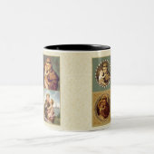 Sint-Anthony van Padua Baby Jesus Tweekleurige Koffiemok (Center)