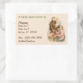 Sint-Anthony van Padua, zoeker van verloren dingen Rechthoekige Sticker (Tas)