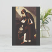 Sint-Antonius Abt Feestdagenkaart (Staand voorkant)