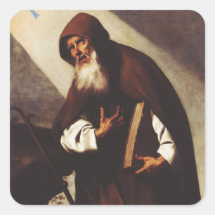 Sint-Antonius Abt Vierkante Sticker