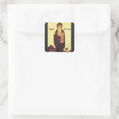 Sint Antonius de Grote Vierkante Sticker (Tas)