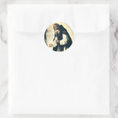 Sint-Antonius de Kluizenaar Ronde Sticker (Tas)