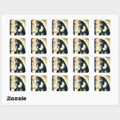 Sint-Antonius de Kluizenaar Vierkante Sticker (Vel)