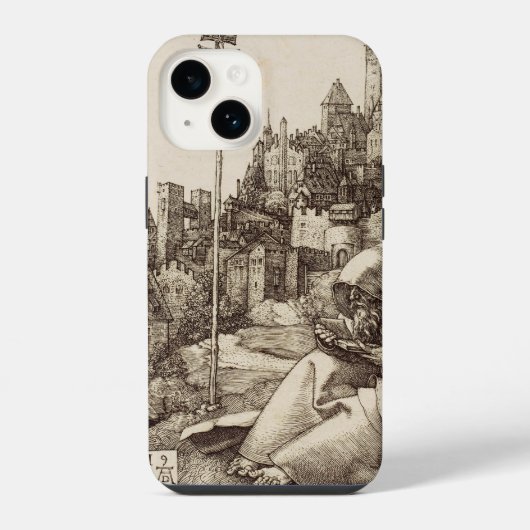 Sint-Antonius lezend van Albrecht Dürer iPhone Hoesje (Achterkant)