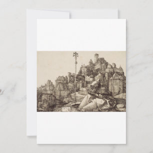 Sint-Antonius lezend van Albrecht Dürer Kaart