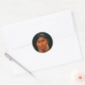 Sint-Antonius van de woestijn Ronde Sticker (Envelop)