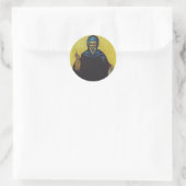 Sint Antonius van Egypte Ronde Sticker (Tas)
