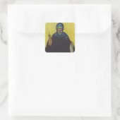 Sint Antonius van Egypte Vierkante Sticker (Tas)