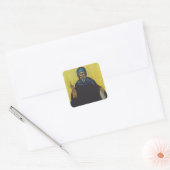 Sint Antonius van Egypte Vierkante Sticker (Envelop)