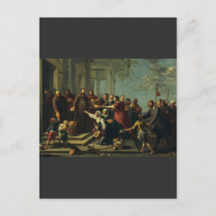 Sint-Antonius van Padua door Willem van Herp Feestdagenkaart