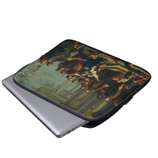 Sint Antonius van Padua door Willem van Herp Laptop Sleeve (Voorkant onderkant)