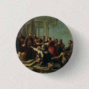 Sint-Antonius van Padua door Willem van Herp Ronde Button 3,2 Cm
