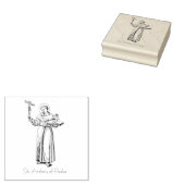 Sint Antonius van Padua Katholiek Religieus Rubberstempel (Gestempeld)