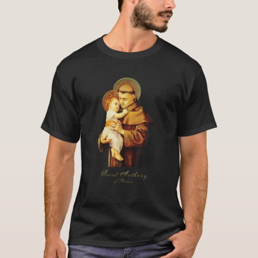 Sint Antonius van Padua Katholiek Sint-Shirt T-shirt (Voorkant)