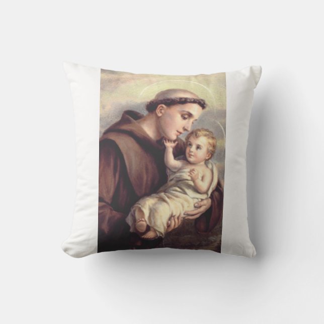 Sint-Antonius van Padua Kussen (Voorkant)