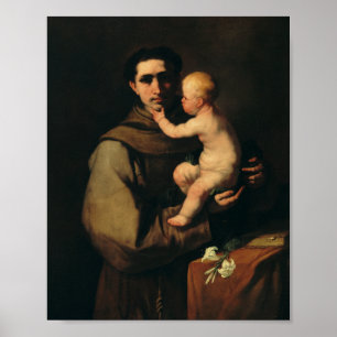 Sint-Antonius van Padua Licht van Padua Kunstwerk Poster