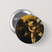 Sint-Antonius van Padua met het Jezuskind Ronde Button 5,7 Cm (Voorkant /achterkant)