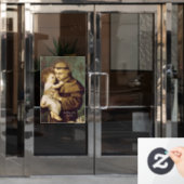 Sint-Antonius van Padua Raamsticker (Kantoordeur)