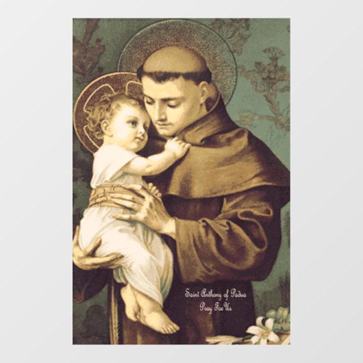 Sint-Antonius van Padua Raamsticker (Vel)