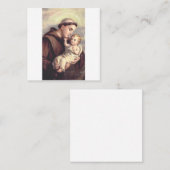 Sint-Antonius van Padua Vierkante Visitekaartje (Voorkant / Achterkant)