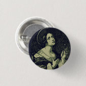 Sint Apollonia maagd en martelaar Ronde Button 3,2 Cm (Voorkant /achterkant)