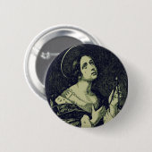 Sint Apollonia Maagd en Martelares Ronde Button 5,7 Cm (Voorkant /achterkant)