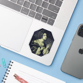 Sint Apollonia Maagd en Martelares Sticker (Laptop met iPhone)
