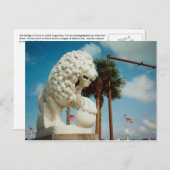 Sint Augstine Florida Bridge of Lions Briefkaart A (Voorkant / Achterkant)
